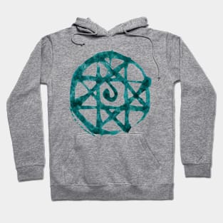 Alphonse seal teal Hoodie